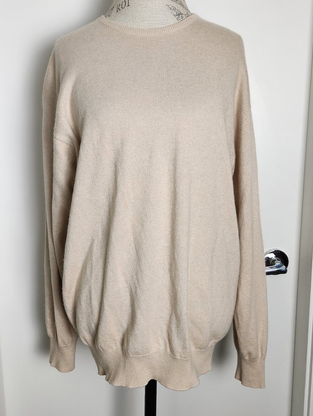 McGeorge Cream Cashmere Knit Sweater